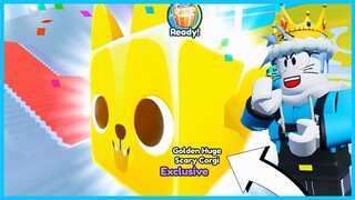 HOKI !! DAPAT HUGE GOLDEN SCARY CORGI & COBAIN RAHASIA FUSE PET EVENT HALLOWEEN DI PET SIMULATOR X