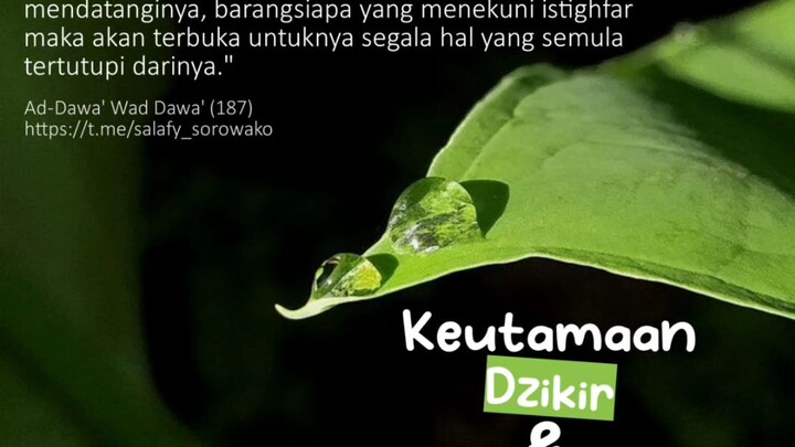keutamaan dzikir dan istighfar