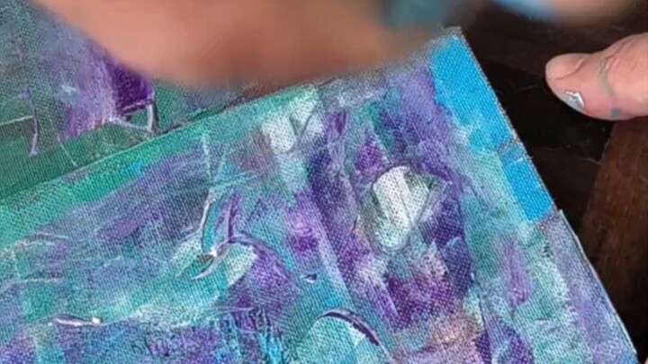 A cold, rainy day and abstraction.