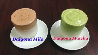 Cách làm Milo bọt biển và Matcha bọt biển | Tra My Cooking