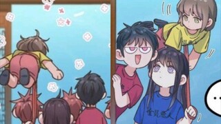 在海里没有人牵着随时都会飘走的小扫把…