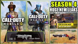 Season 4 Huge New Leaks Call of duty mobile || Chopper Akimbo + New GameMode + New Skins || CODM