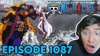 STUCK IN A STALEMATE ?! BLACKBEARD AGAINST HANCOCK !!! | Episode 1087 | One Piece REACTION !