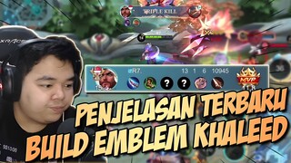 PENJELASAN TERBARU BUILD EMBLEM KHALEED BY R7 !!