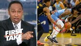 First Take | Stephen A.: Jordan Poole deserve to be suspended for play that injured Ja Morant's knee