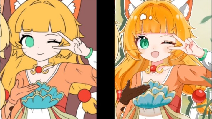 The painting process of Princess Haoyue and Princess Mingri
