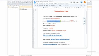 [30$] Zarak – AI Email Academy And Advertorial Mastery