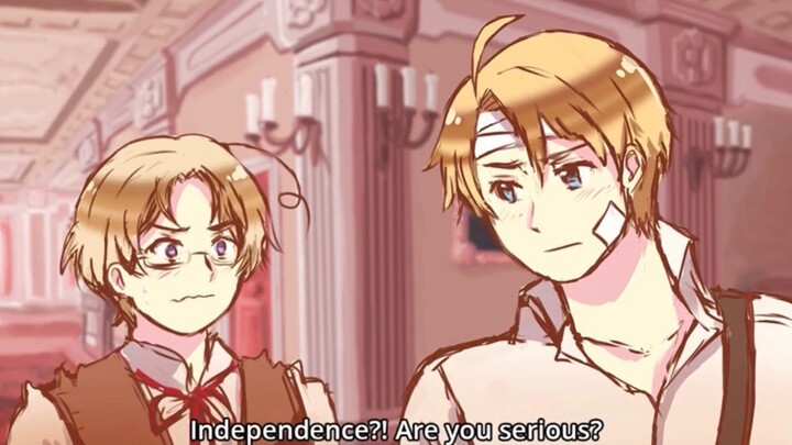 【APH/手書】HWS漫畫劇情-獨立戰爭之前【北米】
