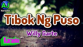 TIBOK NG PUSO - Willy Garte | KARAOKE HD