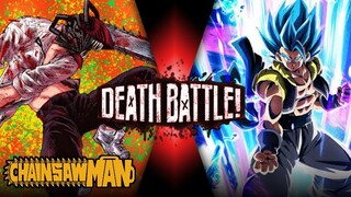 Chainsaw Man (Denji) Vs Gogeta SSJ Blue!! Mugen Battle Characters