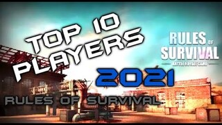 TOP ROS PLAYER 2021 | RULES OF SURVIVAL YOUTUBER PLAYERS