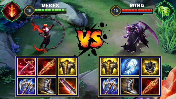 VERES vs MINA | FULL BUILD FIGHT | Liên Quân Mobile/AOV/ROV