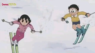 Doraemon - Bermain Ski Di Taman Kecil Bersama Shisuka