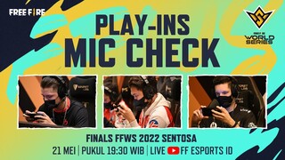 JRDY : "Kita Butuh AWM & Booyah!" - Play-Ins Mic Check | FFWS 2022 Sentosa