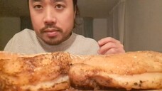 ASMR OVEN BAKED CHICKEN & BAGUETTE (EATING SOUNDS)