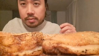 ASMR OVEN BAKED CHICKEN & BAGUETTE (EATING SOUNDS)