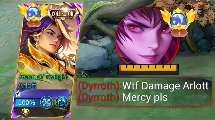 SORRY DYRROTH BUT YOU CAN'T BEAT ME IN EXP LANE!!!  ARLOTT VS DYRROTH -Mobile legends