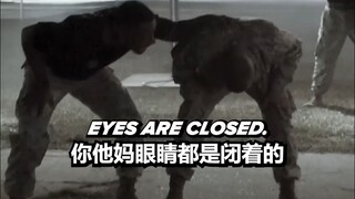 美国大兵日常训练，居然直接把辣椒水往眼睛里喷！