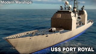 Modern Warships: cruiser USS PORT ROYAL in action.