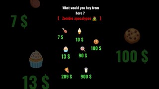 # POV you are at in a zombie apocalypse and you need to eat something 🍗🍦🧁🍭🥜🍪🍕🥛