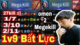 Trận Đấu 1v9 - Omen Ăn 2 Megekill Bất Lực | Hùng Bạch Kim