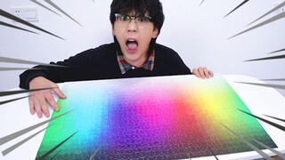The guy spent 36 hours to finally piece together the "Colorful Hell Jigsaw Puzzle", and he was compl