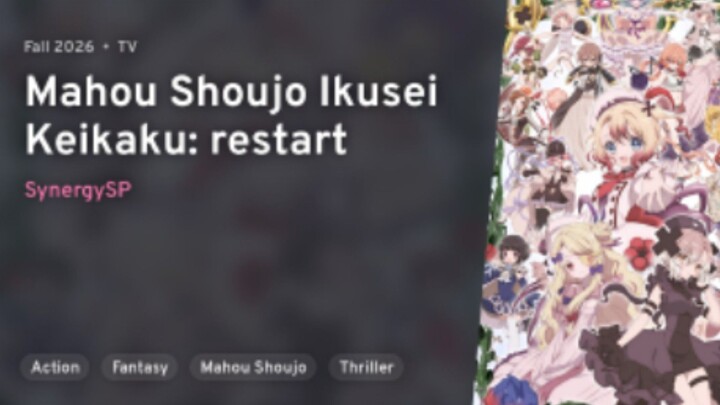 Mahou shoujo ikusei keikaku restart Ep 1 eng sub hd