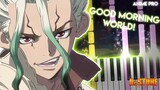 Good Morning World! - Dr. Stone OP | BURNOUT SYNDROMES (piano)