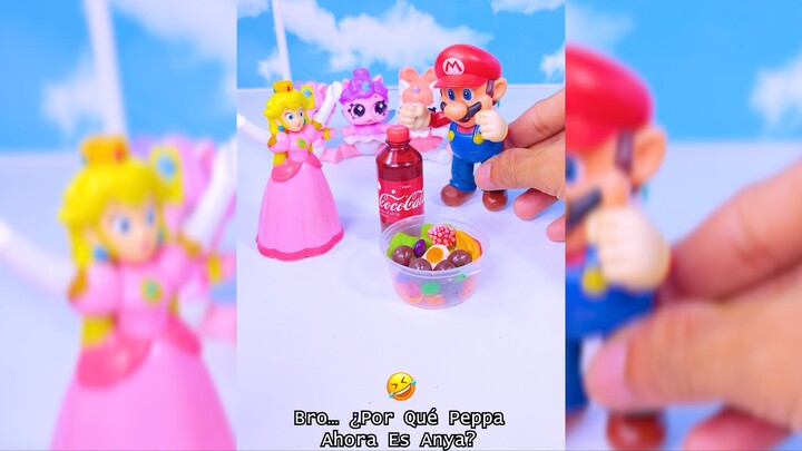 Satisfying Review: Super Mario Bros and Peach Drink Funny Cola, It Can Turn Them Into Big Size 😂💀