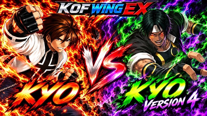 Kyo vs Kyo V4 | KOF Wing EX | CPU vs CPU | #0000000021