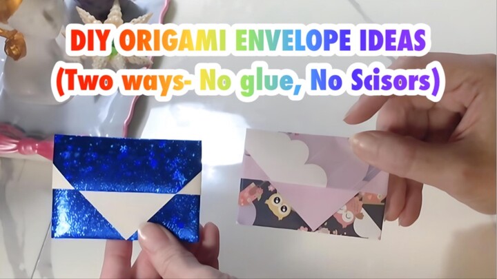 DIY Origami Envelope Ideas (two ways)🔆 No glue no Scisors 🥰#dıy #craft #creative #crafting #f