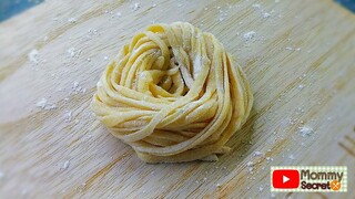 Eggs noodles Homemade recipe วิธีทำบะหมี่ไข่ทานเองง่ายๆ