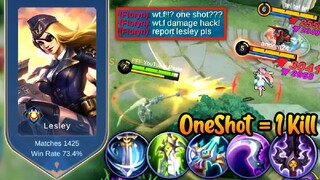 (TRY THIS) LESLEY HIGH PENETRATION BUILDS & EMBLEMS! = ONE SHOT/ONE KILL ENEMIES!? (RANK UP EASILY)