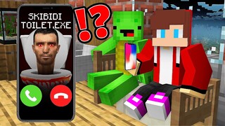 Why Scary Skibidi Toilet Call JJ and Mikey at Night in Minecraft? - Maizen