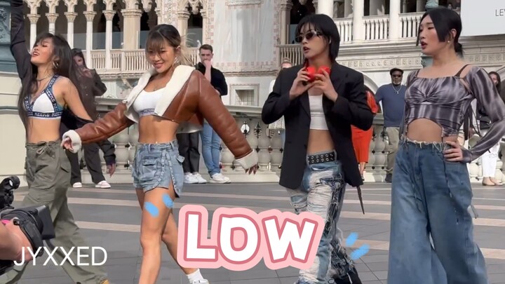 【街头女战士】拉斯维加斯突袭路演Low- Flo Rida+Kiss kiss一镜到底四人接力Solo现场版！