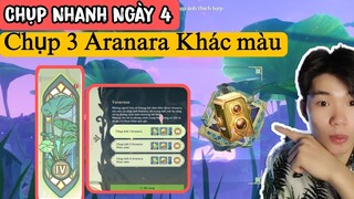 Sự kiện Trở về tuổi thơ Phần 4 | Chụp Nhanh Vanarana | Chụp 3 Aranara khác Màu Genshin Impact