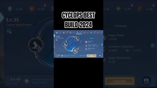 Cyclops Best Build 2024 #shorts #mlbb