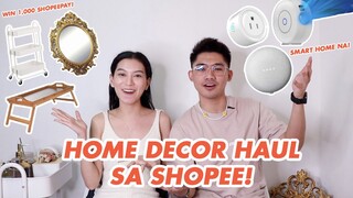 HOME DECOR HAUL + GIVEAWAY | SHOPEE 3.3 MEGA SHOPPING SALE (WIN UPTO 100,000) | WE DUET