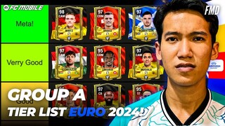 Tier List EURO 2024 (Group A) di FC Mobile! Kartu EURO 2024 Terbaik Versi FMD? | FC Mobile Indonesia