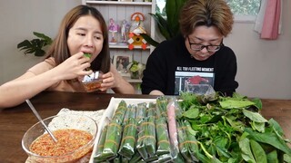 Lần Đầu Ăn NEM CHUA Độc - Lạ Kiểu Này _ Ăn Với Lá LẠ Chưa Bao Giờ Thử