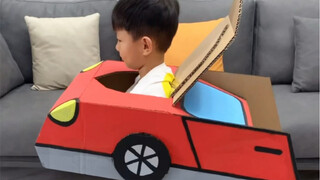 I made a deformable car out of a big cardboard box, and the neighbor's kids cried with envy.