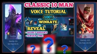 Classic 10Man Gb Tb Full Voice Tutorial | Revealing Secret Servers/Time and Dodge Tricks