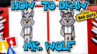 How To Draw Mr Wolf From The Bad Guys Movie