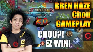 PICK CHOU EZ WIN | BREN HAZE TOP GLOBAL CHOU | Mobile Legends