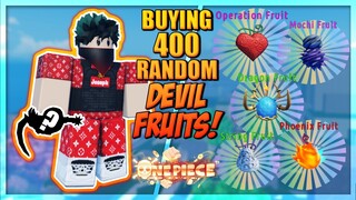 Buying 400 Random Fruits - Dragon Fruit Can I Get It? in A One Piece Game