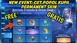 NEW EVENT! DO TASK GET PERMANENT POPOL KUPA SKIN || MOBILE LEGENDS