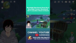 Moonlight Seeker Mondstadt 100% Location Chest & Charm 【Vtuber Indonesia】#shorts