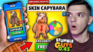 AM DEBLOCAT NOUL SKIN de CAPYBARA din UPDATE! Stumble Guys