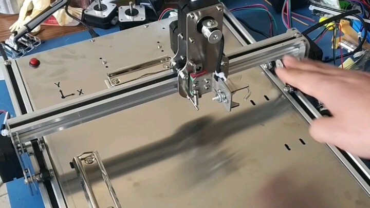 The third control mode for the writing robot: one-click offline handwriting. There’s no going back n