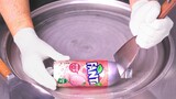 The pink ice cream made by stir-frying the peach-flavored Fanta